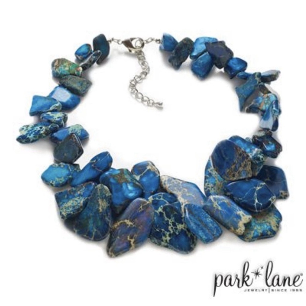 RARE Park Lane Lapis Necklace with Genuine Blue Jasper